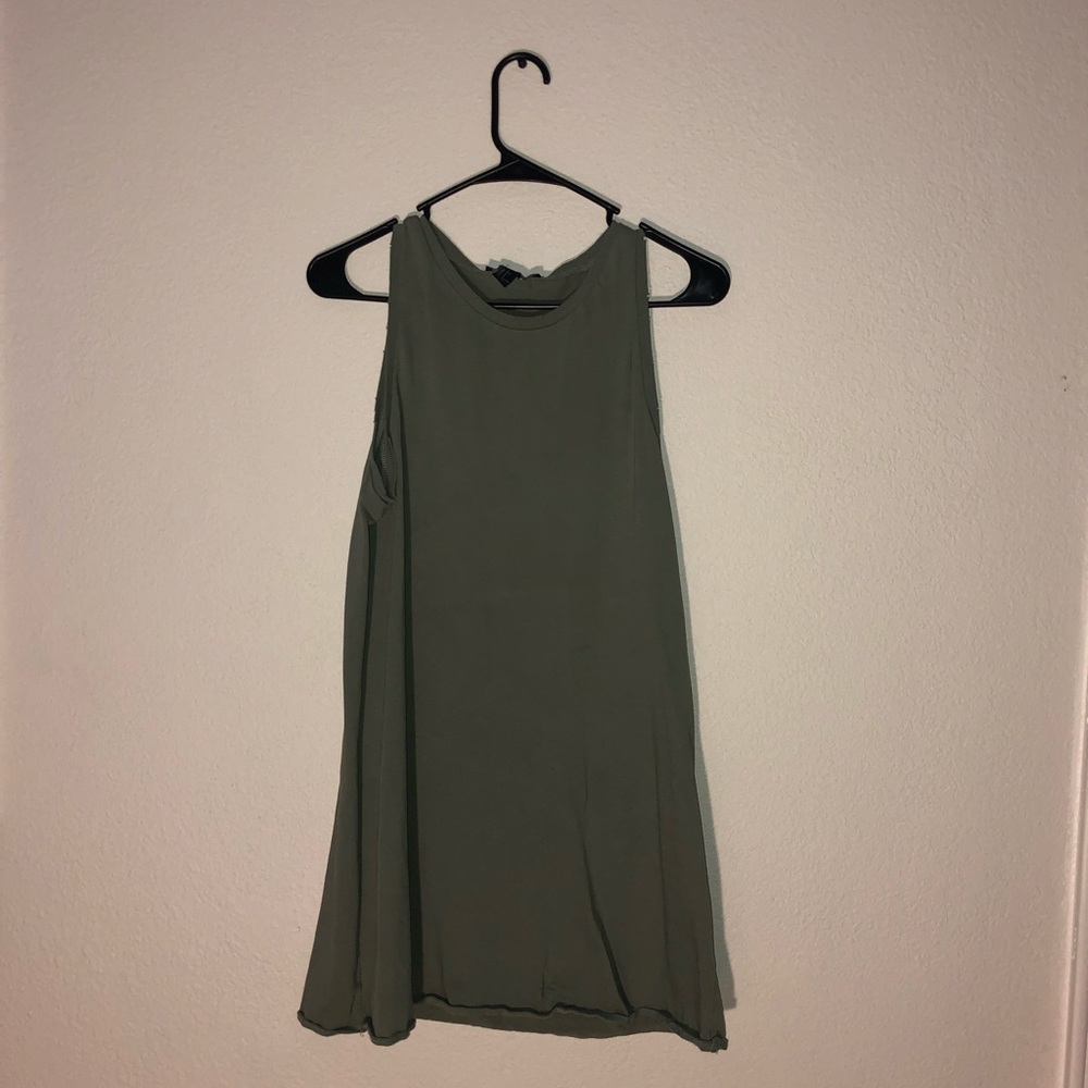 Green tank dress
